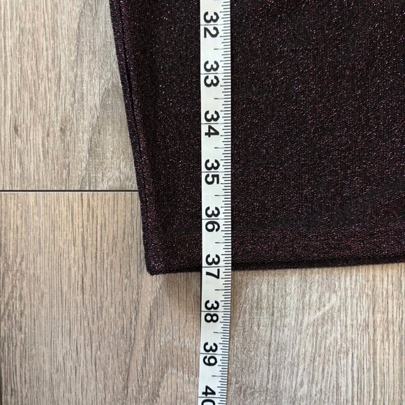 Michael Kors Metallic Twist Front Sheath Midi Dress Size Large Holiday Party - Picture 12 of 17